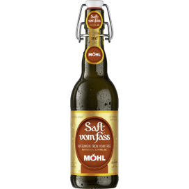 Möhl Saft vom Fass Trüb Bügel