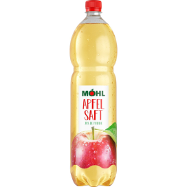 Möhl Apfelsaft hell EW PET im Harass