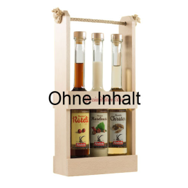 Kindschi 3er Holzkasette für 10cl Flasche