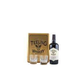 Teeling Small Batch Rum Finish Box Gold mit 2 Gläsern