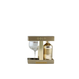 Gin Gold 999.9 Geschenkverpackung mit Glas