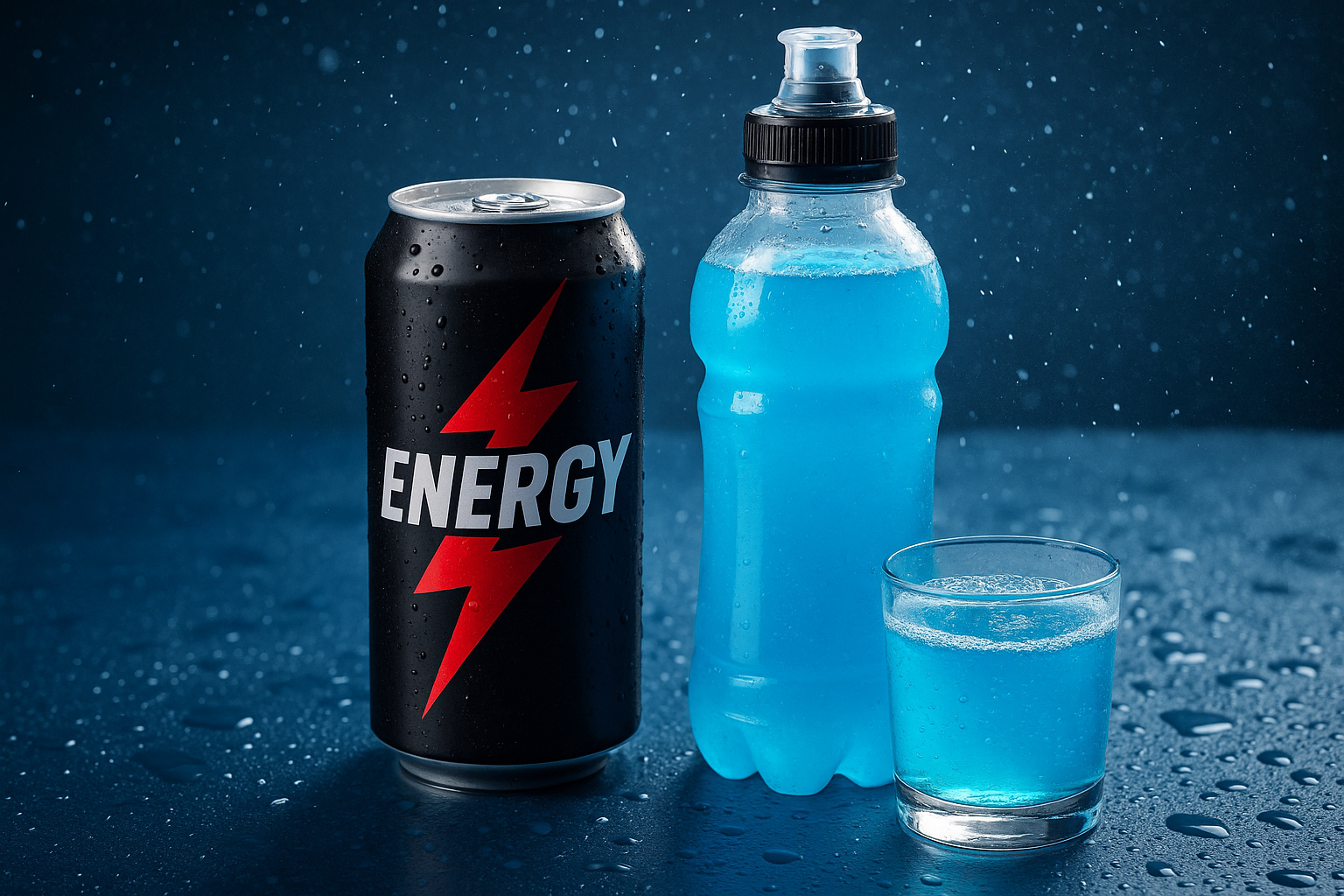 Sportgetränke und Energydrinks